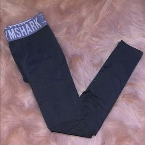 GYMSHARK Fit charcoal/steel blue leggings size S